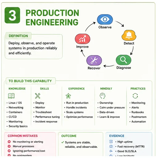 Production Engineering capability map