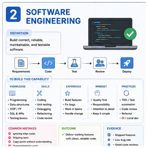 Software Engineering capability map